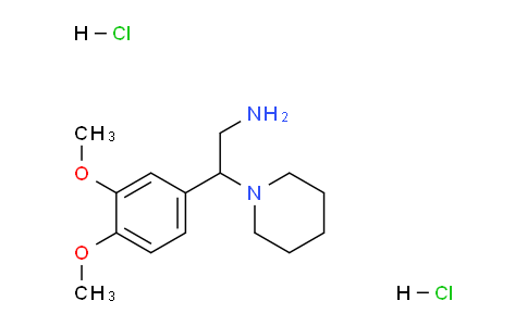 CAS No. 1043512-12-4, 2-(3,4-Dimethoxyphenyl)-2-(piperidin-1-yl)ethanamine dihydrochloride