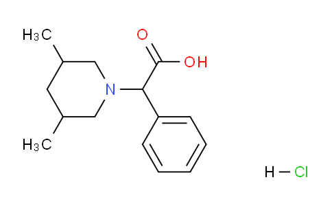 CAS No. 1956306-20-9, 2-(3,5-Dimethylpiperidin-1-yl)-2-phenylacetic acid hydrochloride