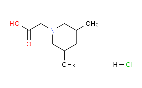CAS No. 90184-83-1, 2-(3,5-Dimethylpiperidin-1-yl)acetic acid hydrochloride