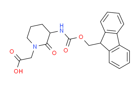 CAS No. 209163-25-7, 2-(3-((((9H-Fluoren-9-yl)methoxy)carbonyl)amino)-2-oxopiperidin-1-yl)acetic acid