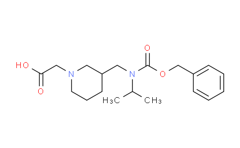 CAS No. 1353947-38-2, 2-(3-((((Benzyloxy)carbonyl)(isopropyl)amino)methyl)piperidin-1-yl)acetic acid