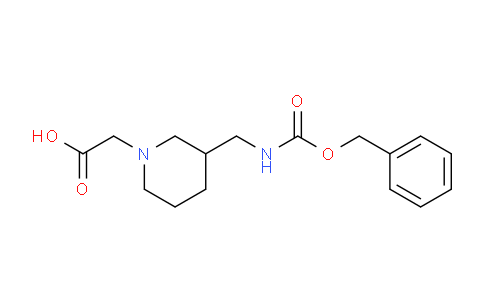 CAS No. 1353966-86-5, 2-(3-((((Benzyloxy)carbonyl)amino)methyl)piperidin-1-yl)acetic acid