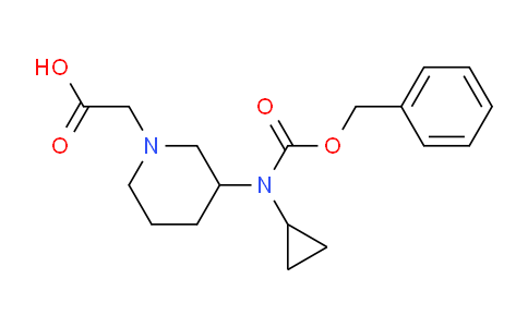 CAS No. 1353944-53-2, 2-(3-(((Benzyloxy)carbonyl)(cyclopropyl)amino)piperidin-1-yl)acetic acid