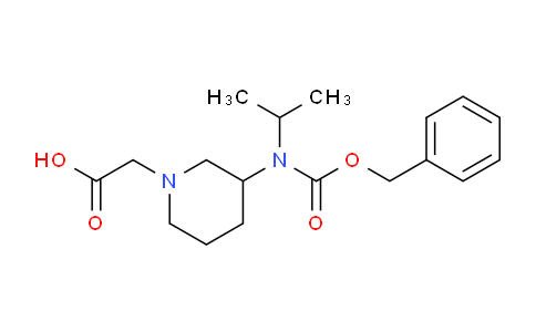 CAS No. 1353964-37-0, 2-(3-(((Benzyloxy)carbonyl)(isopropyl)amino)piperidin-1-yl)acetic acid