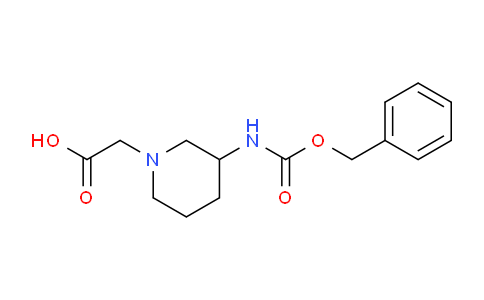 CAS No. 1353985-17-7, 2-(3-(((Benzyloxy)carbonyl)amino)piperidin-1-yl)acetic acid