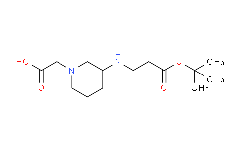CAS No. 1353943-68-6, 2-(3-((3-(tert-Butoxy)-3-oxopropyl)amino)piperidin-1-yl)acetic acid