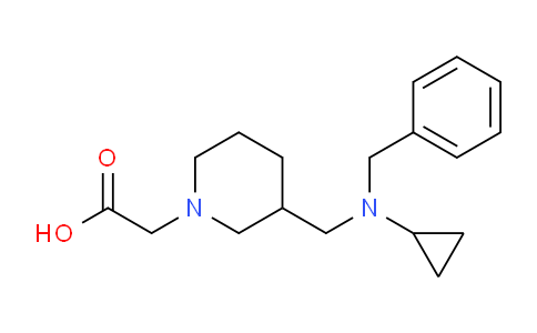 CAS No. 1353985-41-7, 2-(3-((Benzyl(cyclopropyl)amino)methyl)piperidin-1-yl)acetic acid