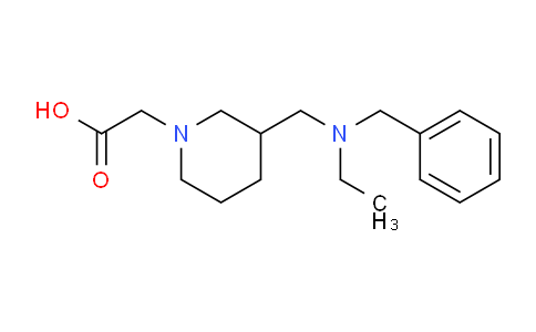 CAS No. 1353963-37-7, 2-(3-((Benzyl(ethyl)amino)methyl)piperidin-1-yl)acetic acid