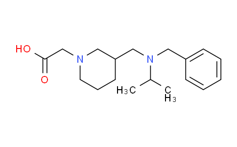 CAS No. 1353976-27-8, 2-(3-((Benzyl(isopropyl)amino)methyl)piperidin-1-yl)acetic acid