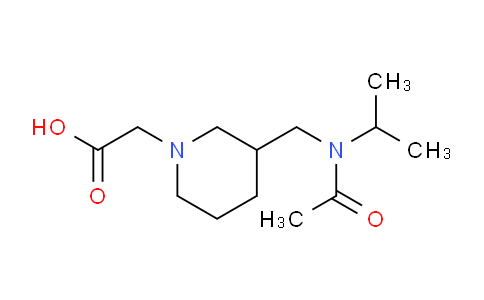 CAS No. 1353960-65-2, 2-(3-((N-Isopropylacetamido)methyl)piperidin-1-yl)acetic acid
