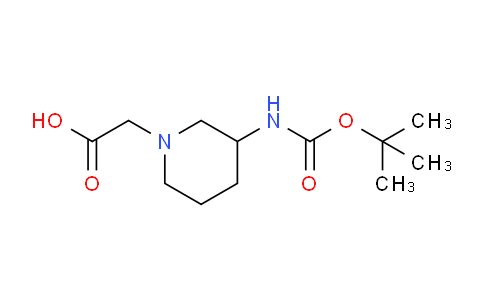 CAS No. 1353972-52-7, 2-(3-((tert-Butoxycarbonyl)amino)piperidin-1-yl)acetic acid