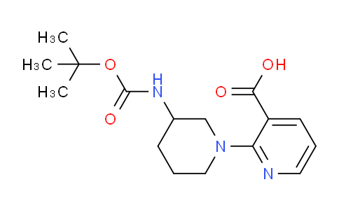CAS No. 1710833-47-8, 2-(3-((tert-Butoxycarbonyl)amino)piperidin-1-yl)nicotinic acid