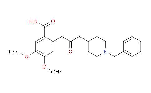 CAS No. 197010-25-6, 2-(3-(1-Benzylpiperidin-4-yl)-2-oxopropyl)-4,5-dimethoxybenzoic acid