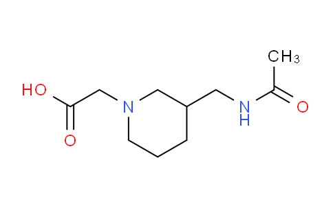 CAS No. 1353985-64-4, 2-(3-(Acetamidomethyl)piperidin-1-yl)acetic acid