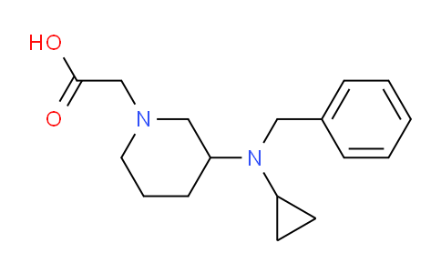 CAS No. 1353982-73-6, 2-(3-(Benzyl(cyclopropyl)amino)piperidin-1-yl)acetic acid
