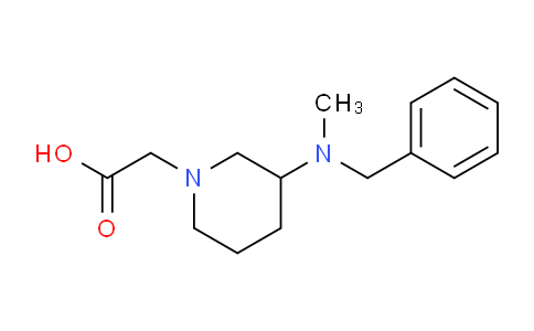 CAS No. 1353984-81-2, 2-(3-(Benzyl(methyl)amino)piperidin-1-yl)acetic acid