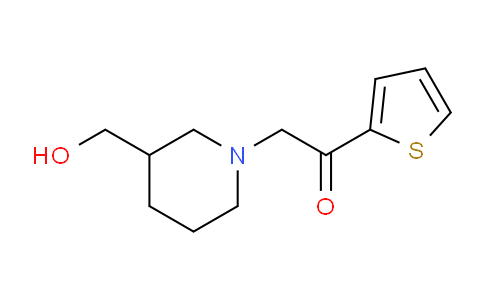 CAS No. 1247503-83-8, 2-(3-(Hydroxymethyl)piperidin-1-yl)-1-(thiophen-2-yl)ethanone
