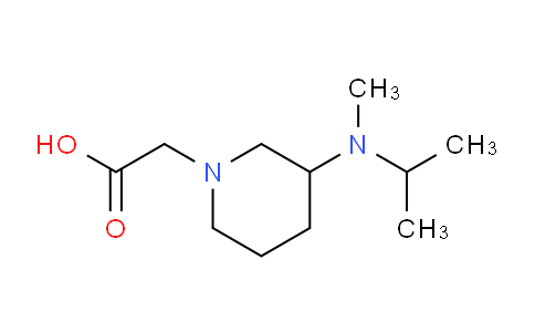 CAS No. 1353982-40-7, 2-(3-(Isopropyl(methyl)amino)piperidin-1-yl)acetic acid