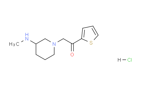 CAS No. 1353965-42-0, 2-(3-(Methylamino)piperidin-1-yl)-1-(thiophen-2-yl)ethanone hydrochloride
