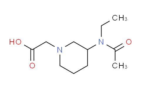 CAS No. 1353973-67-7, 2-(3-(N-Ethylacetamido)piperidin-1-yl)acetic acid