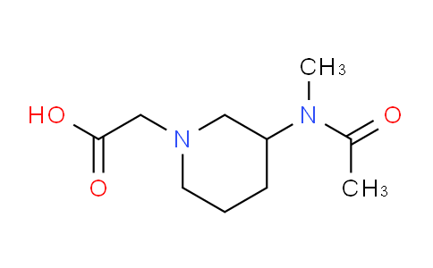 CAS No. 1353988-73-4, 2-(3-(N-Methylacetamido)piperidin-1-yl)acetic acid