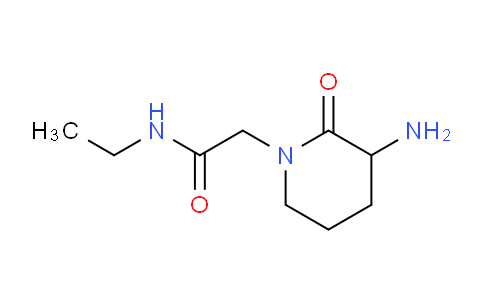 CAS No. 1342158-61-5, 2-(3-Amino-2-oxopiperidin-1-yl)-N-ethylacetamide