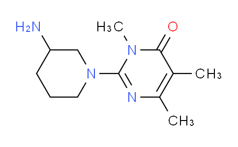 CAS No. 1708370-48-2, 2-(3-Aminopiperidin-1-yl)-3,5,6-trimethylpyrimidin-4(3H)-one