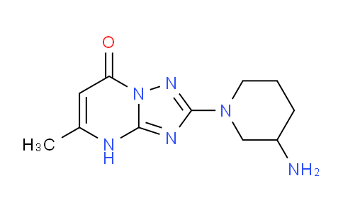 CAS No. 1708288-39-4, 2-(3-Aminopiperidin-1-yl)-5-methyl-[1,2,4]triazolo[1,5-a]pyrimidin-7(4H)-one