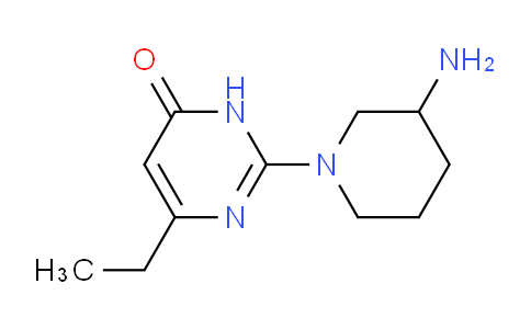 CAS No. 1708428-19-6, 2-(3-Aminopiperidin-1-yl)-6-ethylpyrimidin-4(3H)-one