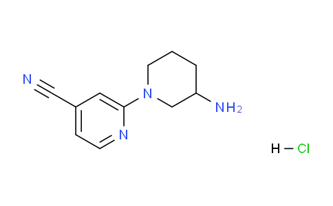 CAS No. 1185316-29-3, 2-(3-Aminopiperidin-1-yl)isonicotinonitrile hydrochloride