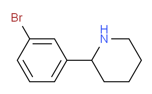 CAS No. 383128-74-3, 2-(3-Bromophenyl)piperidine