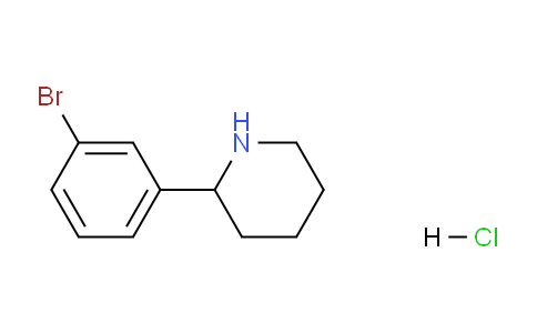 CAS No. 1820684-20-5, 2-(3-Bromophenyl)piperidine hydrochloride