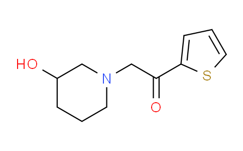 CAS No. 1251112-82-9, 2-(3-Hydroxypiperidin-1-yl)-1-(thiophen-2-yl)ethanone