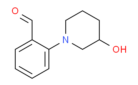 CAS No. 1250306-60-5, 2-(3-Hydroxypiperidin-1-yl)benzaldehyde