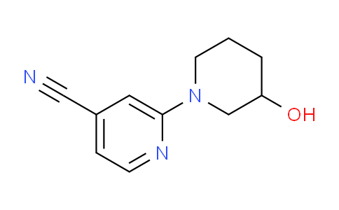 CAS No. 939986-85-3, 2-(3-Hydroxypiperidin-1-yl)isonicotinonitrile