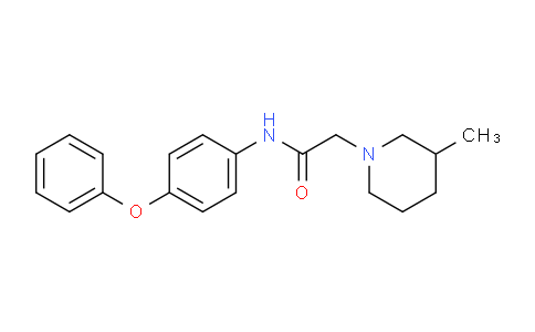 CAS No. 69838-27-3, 2-(3-Methylpiperidin-1-yl)-N-(4-phenoxyphenyl)acetamide
