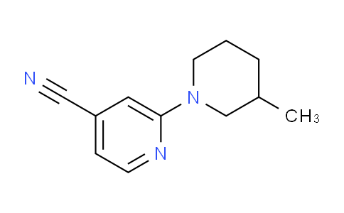CAS No. 1016828-56-0, 2-(3-Methylpiperidin-1-yl)isonicotinonitrile