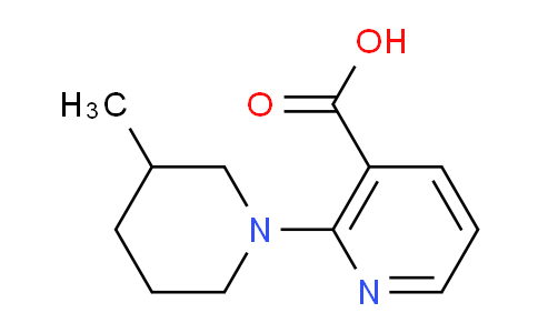 CAS No. 571912-85-1, 2-(3-Methylpiperidin-1-yl)nicotinic acid