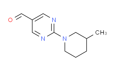 CAS No. 883543-54-2, 2-(3-Methylpiperidin-1-yl)pyrimidine-5-carbaldehyde