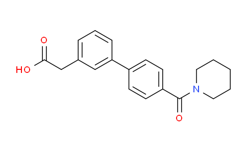 CAS No. 1381944-32-6, 2-(4'-(Piperidine-1-carbonyl)-[1,1'-biphenyl]-3-yl)acetic acid