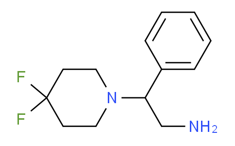 CAS No. 1227040-43-8, 2-(4,4-Difluoropiperidin-1-yl)-2-phenylethanamine