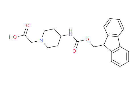 CAS No. 221352-82-5, 2-(4-((((9H-Fluoren-9-yl)methoxy)carbonyl)amino)piperidin-1-yl)acetic acid