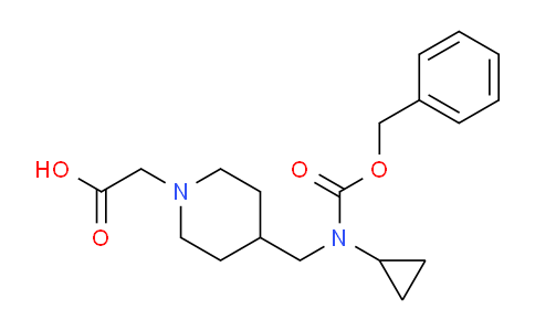 CAS No. 1353954-35-4, 2-(4-((((Benzyloxy)carbonyl)(cyclopropyl)amino)methyl)piperidin-1-yl)acetic acid