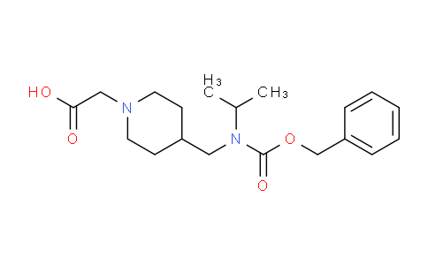 CAS No. 1353987-95-7, 2-(4-((((Benzyloxy)carbonyl)(isopropyl)amino)methyl)piperidin-1-yl)acetic acid