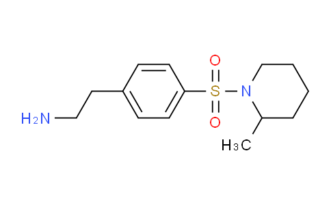 CAS No. 498530-53-3, 2-(4-((2-Methylpiperidin-1-yl)sulfonyl)phenyl)ethanamine