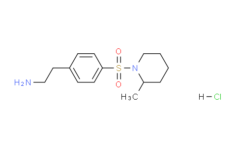 CAS No. 1158551-79-1, 2-(4-((2-Methylpiperidin-1-yl)sulfonyl)phenyl)ethanamine hydrochloride