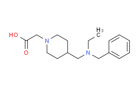 CAS No. 1353976-16-5, 2-(4-((Benzyl(ethyl)amino)methyl)piperidin-1-yl)acetic acid