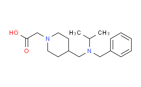 CAS No. 1353955-60-8, 2-(4-((Benzyl(isopropyl)amino)methyl)piperidin-1-yl)acetic acid
