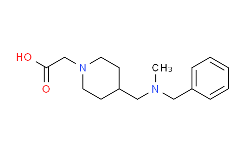 CAS No. 1353982-58-7, 2-(4-((Benzyl(methyl)amino)methyl)piperidin-1-yl)acetic acid