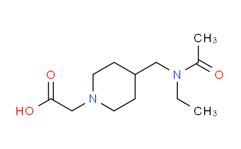 CAS No. 1353982-13-4, 2-(4-((N-Ethylacetamido)methyl)piperidin-1-yl)acetic acid